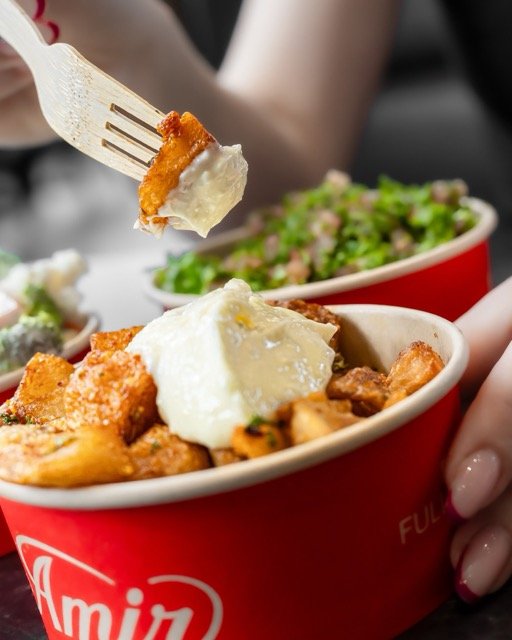 Amir food photography showing a fresh platter.